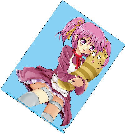指ぬきがないので端までデザインできるクリアファイルです