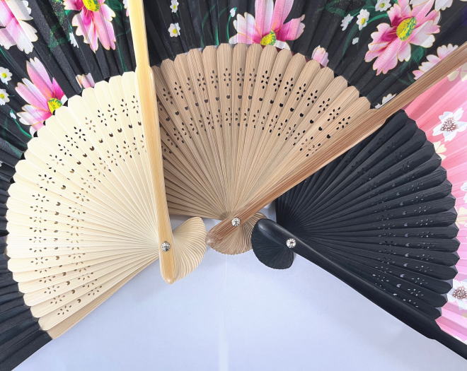 親骨名入れパッド印刷とレーザー彫