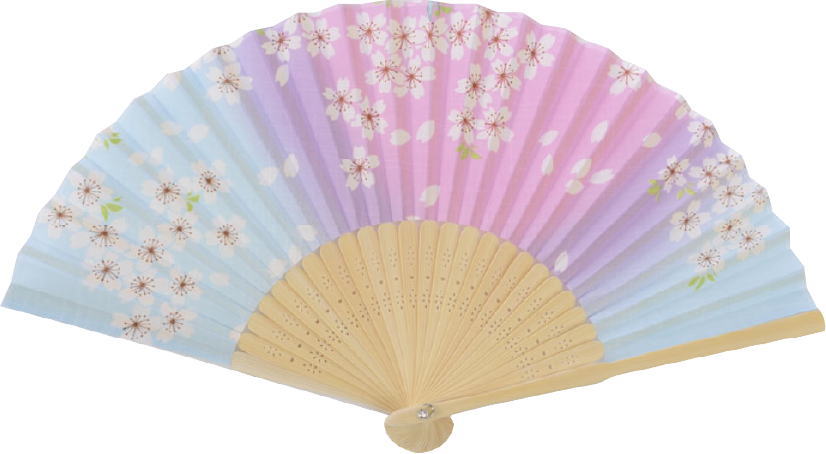 7寸25間紙貼扇子イメージ