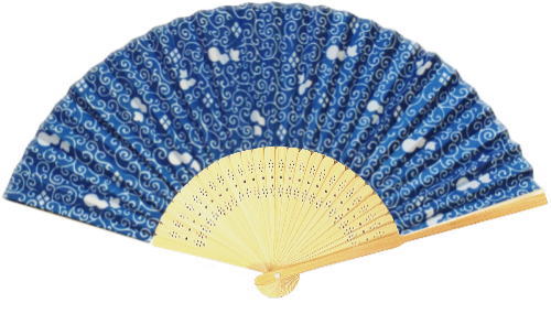 7寸25間ポリエステル貼扇子イメージ