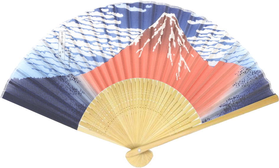 7.5寸35間紙貼扇子イメージ